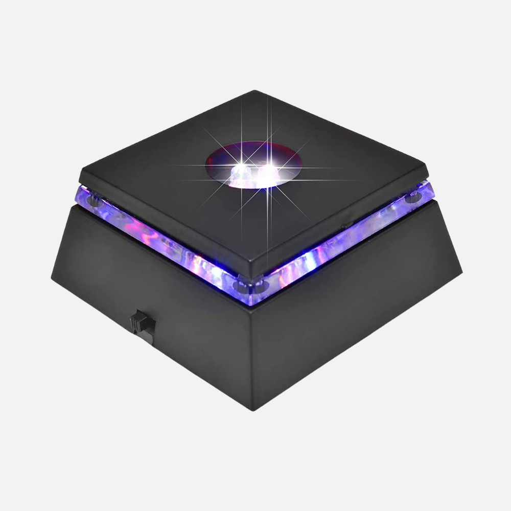 Square Color Changing Light Base | Quick 3D Crystal