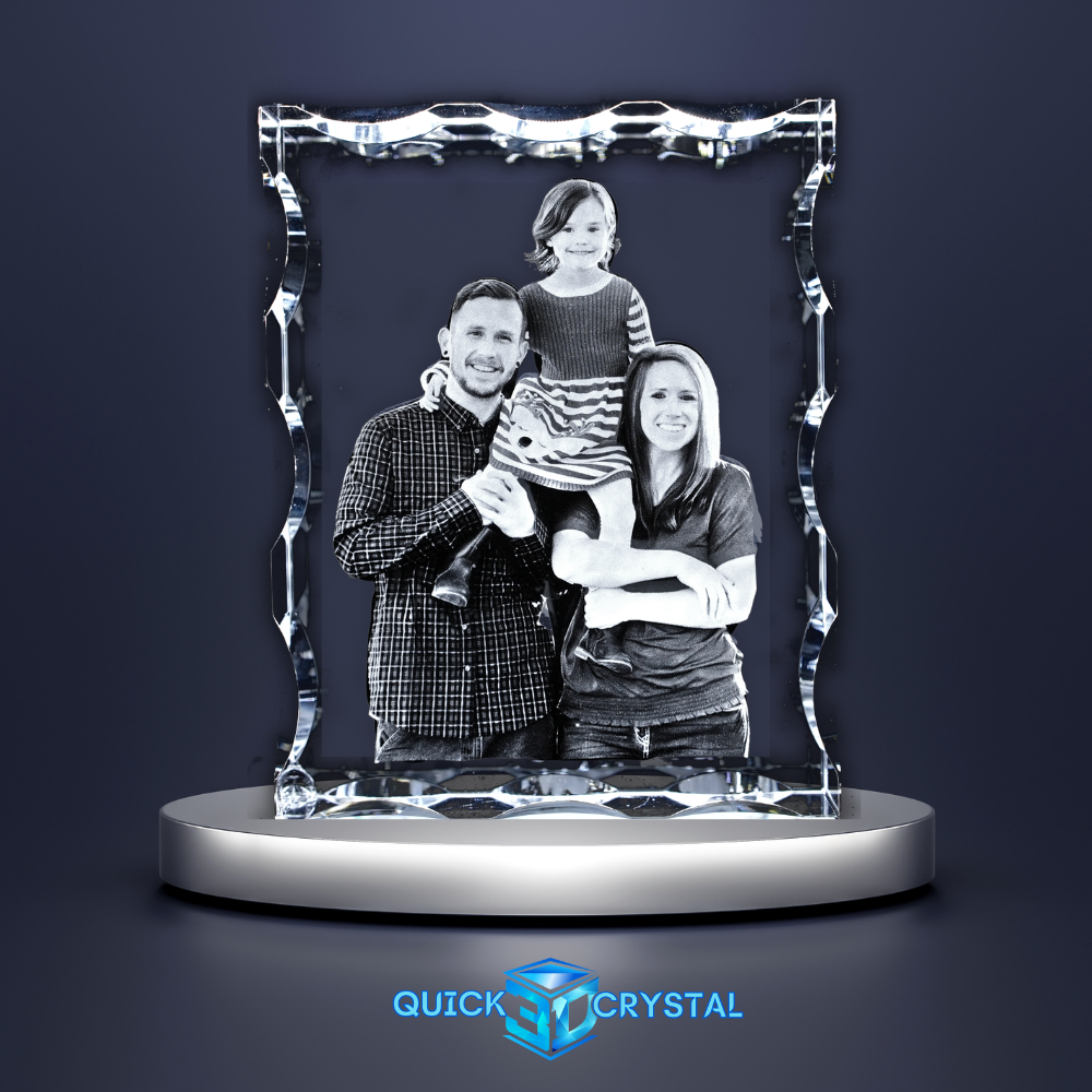 Serrated 3D Photo Crystal 