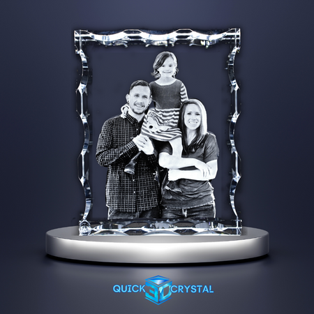 Serrated 3D Photo Crystal